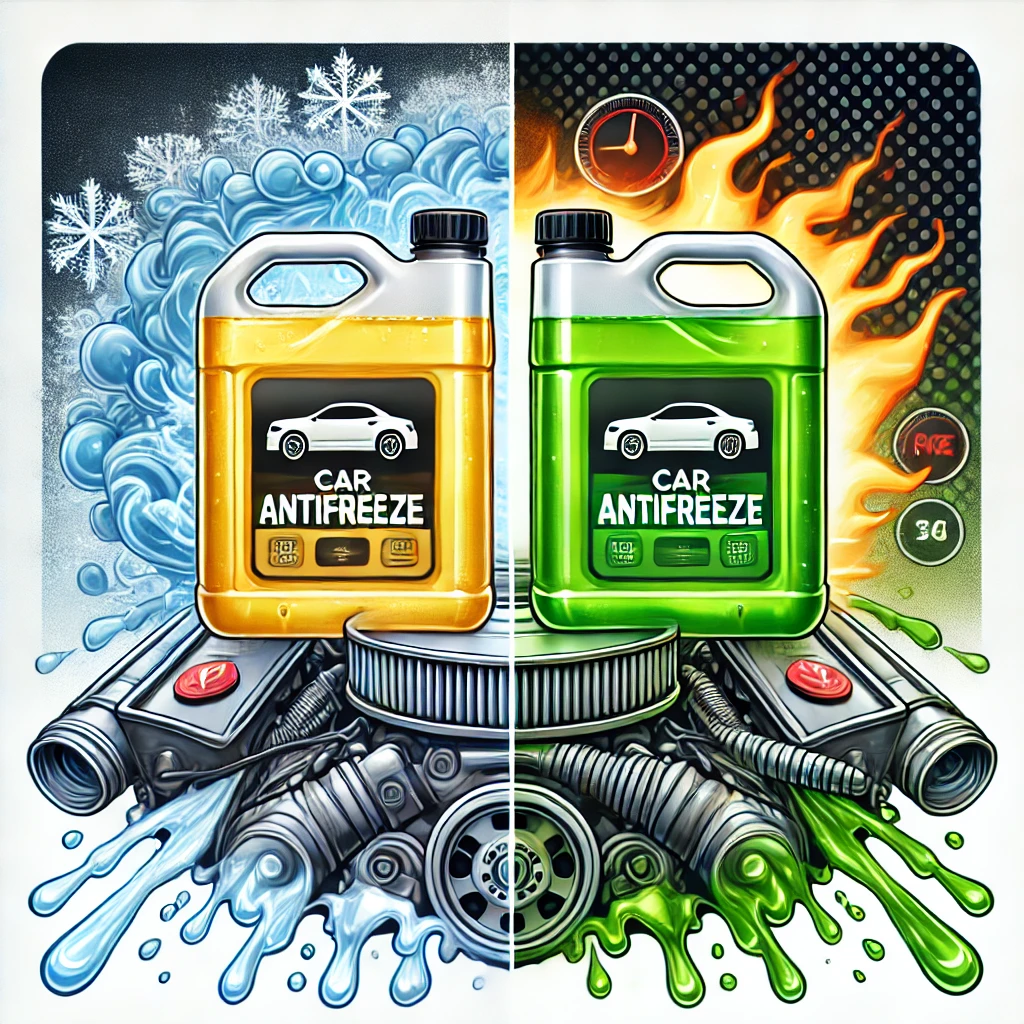 ضدیخ مناسب موتور شما: بررسی کامل انواع پایهروغنی و اسیدی